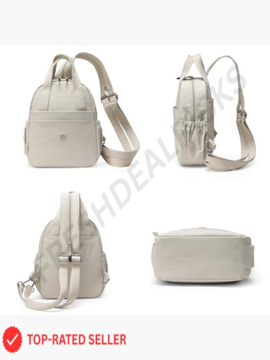 Mini Backpack Nylon Lightweight Durable Travel Shoulder Bag Adjustable Straps main image 4